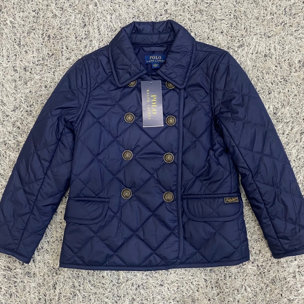 Girls polo padded jacket